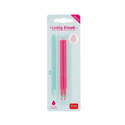 Set 2 Ricariche Penna Gel Lovely Friends Rosa Legami Milano