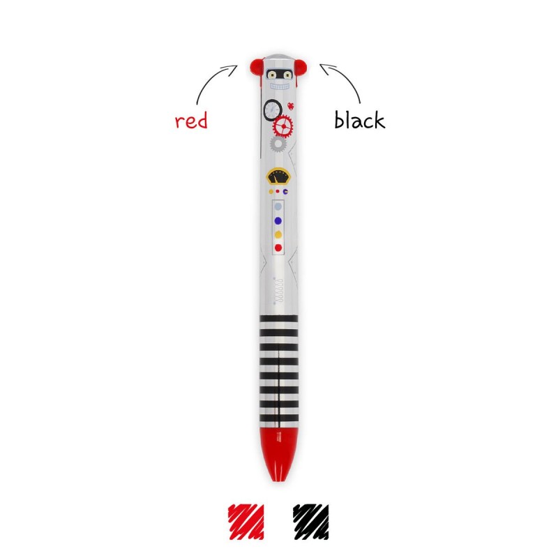 Penna a Due Colori Robot Click&Clack di Legami Milano
