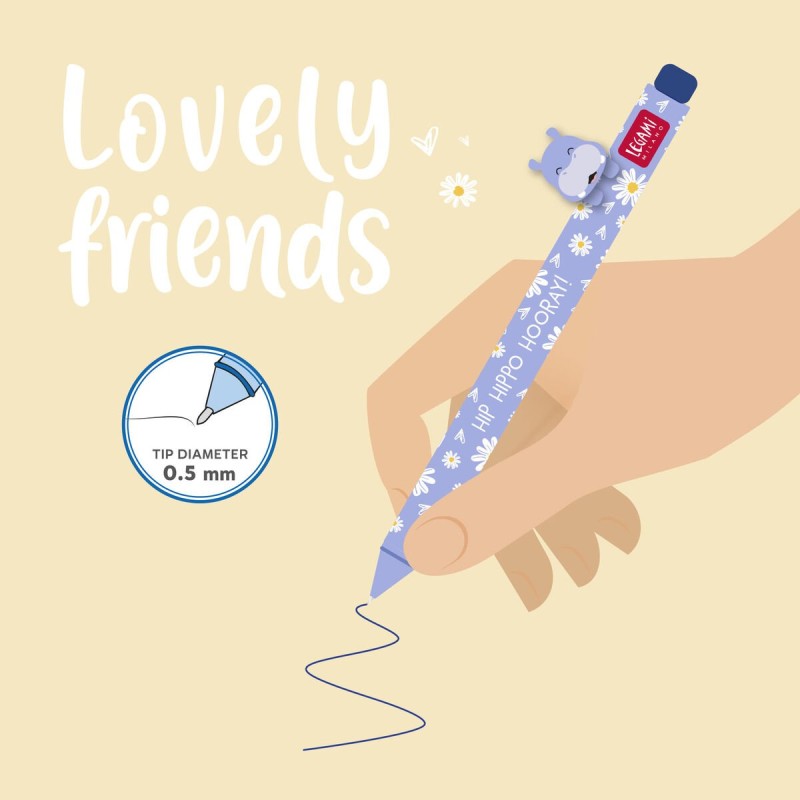 LEGAMI - PENNA GEL LOVELY FRIENDS - IPPO - BLUE INK