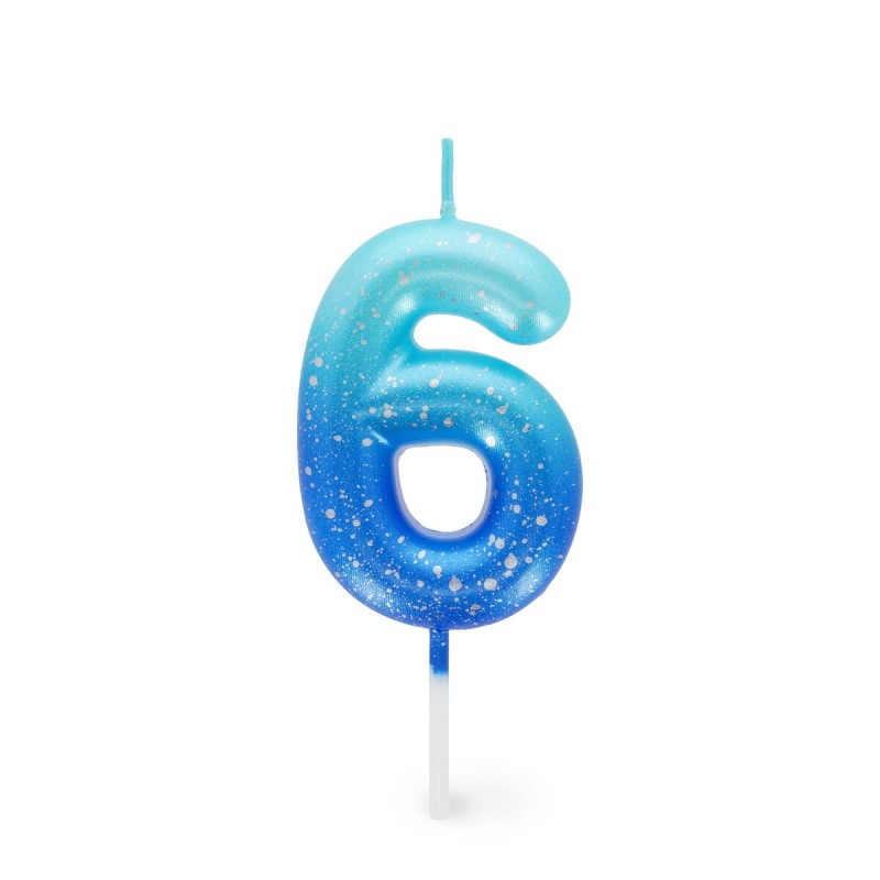 Candela Happy Birthday Numero 6 Blu - Legami Milano
