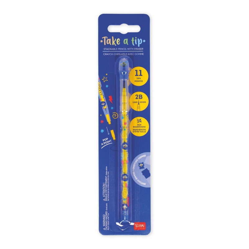 LEGAMI - MATITA IMPILABILE CON GOMMA TAKE A TIP - MONSTER
