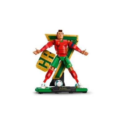 LEGO Editions 43016 Cristiano Ronaldo – Leggenda del Calcio, Action Figure Giocattolo 3D da Esposizione, Regalo Bambini 12+
