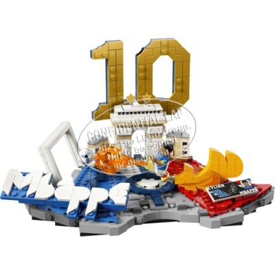 LEGO Editions 43013 Kylian Mbappé – Highlights Calcistici, Giocattolo 3D da Esposizione con Minifigure, Regalo Bambini da 10+