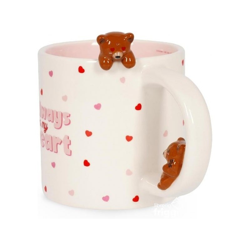 LEGAMI - MUG TOO CUTE TO HANDLE - TEDDY "ALWAYS IN MY HEART" .. (Cod. B0G13NRN32 -/)