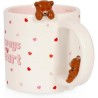 LEGAMI - MUG TOO CUTE TO HANDLE - TEDDY "ALWAYS IN MY HEART" .. (Cod. B0G13NRN32 -/)