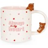 LEGAMI - MUG TOO CUTE TO HANDLE - TEDDY "ALWAYS IN MY HEART" .. (Cod. B0G13NRN32 -/)