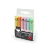LEGAMI - SET MINI EVIDENZIATORI PASTEL TEDDY'S STYLE - 6PZ.