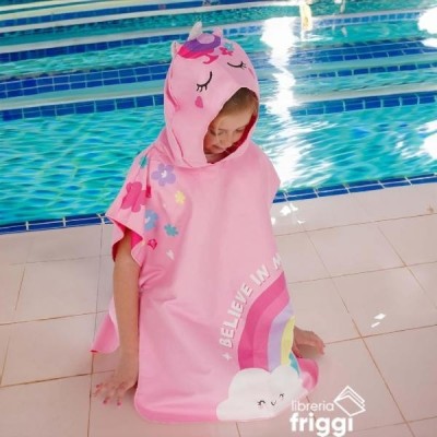 LEGAMI - ASCIUGAMANO PONCHO KIDS - UNICORN .. (Cod. B0F3X7C76F -/)
