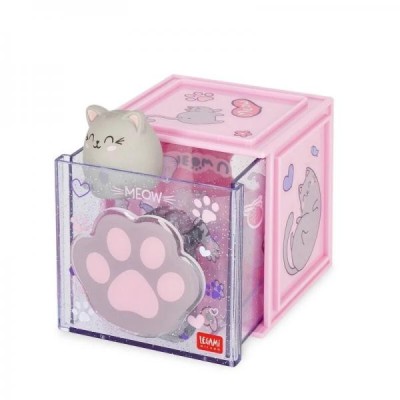 LEGAMI - BOX COMPONIBILE DA SCRIVANIA CUTIE CUBE - KITTY .. (Cod. B0F8BXTLQR -/)