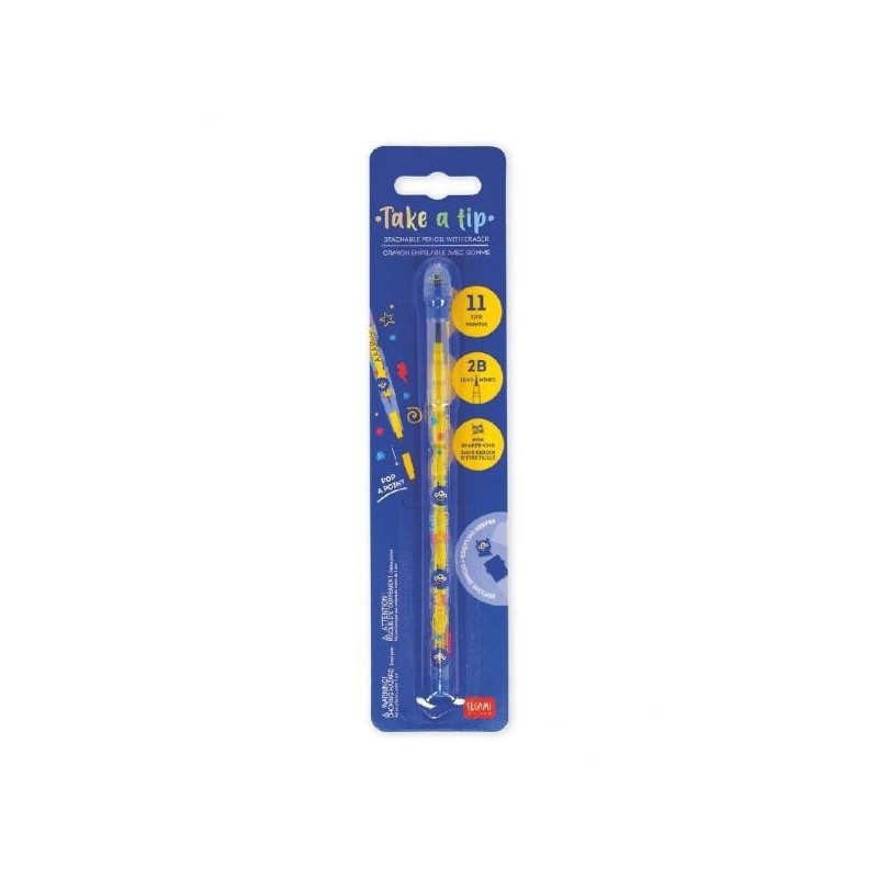 LEGAMI - MATITA IMPILABILE CON GOMMA TAKE A TIP - MONSTER