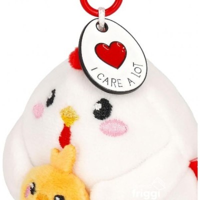 LEGAMI - PORTACHIAVI PELUCHE TINY SUPER SOFT - GALLINA .. (Cod. B0DXW1D2CY -/)