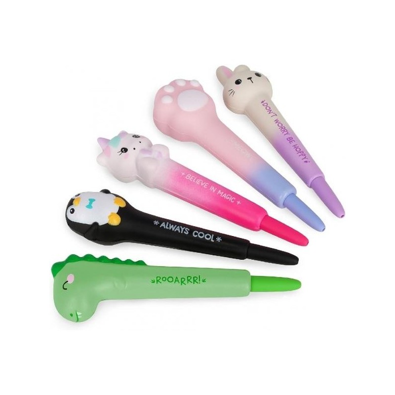LEGAMI - PENNA GEL ANTISTRESS SQEEZIES - KITTY - BLUE INK
