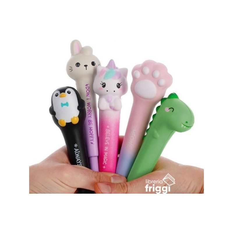 LEGAMI - PENNA GEL ANTISTRESS SQEEZIES - KITTY - BLUE INK