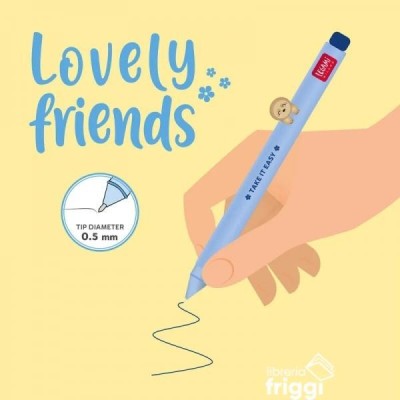 LEGAMI - PENNA GEL LOVELY FRIENDS - SLOTH - BLU INK - 0.5MM .. (Cod. B0C6L4DLCD -)