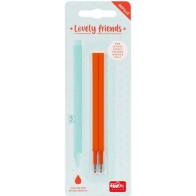 LEGAMI - REFILL PENNA GEL LOVELY FRIENDS SET - ORANGE - 2PZ. (Cod. -)