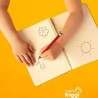LEGAMI - PENNA CLICK&CLACK LADYBUG - RED/BLACK INK