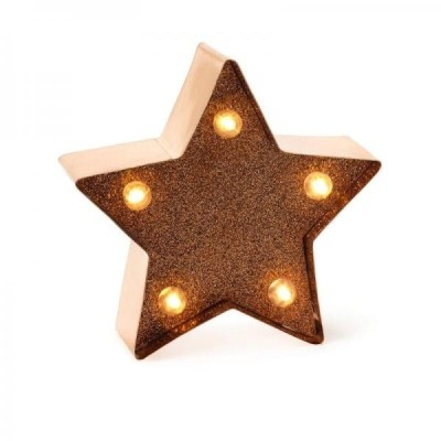 LEGAMI - MINI LUCE DECORATIVA GOLD ROSE STAR